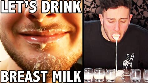 Men Try Drinking Breast Milk Roulette Challenge Youtube