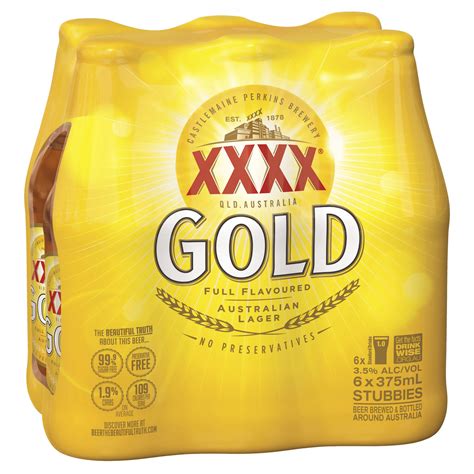 Xxxx Gold Btls 375ml The Bottle O Kurmond