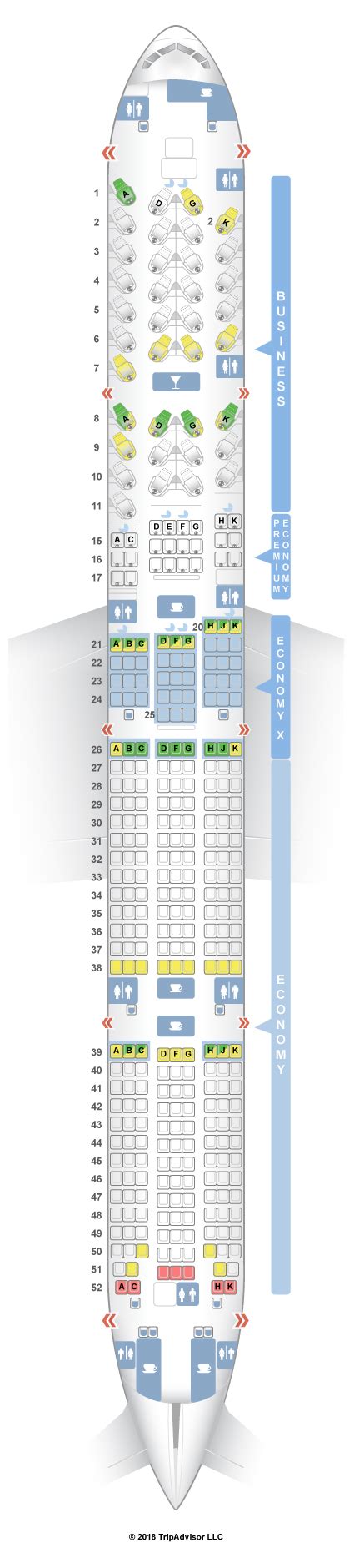 United Boeing 777 300ER Seat Map