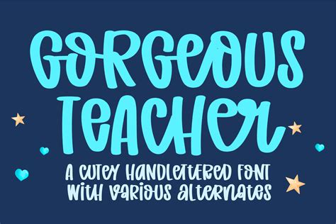 Gorgeous Teacher Font By Bitongtype · Creative Fabrica