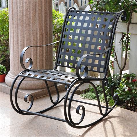 Patio chairs at lowes cushions, awesome patio chairs at lowes, backyard patio chairs at lowes, cheap patio chairs at lowes, costway patio. Shop International Caravan Antique Black Steel Patio Rocking Chair at Lowes.com