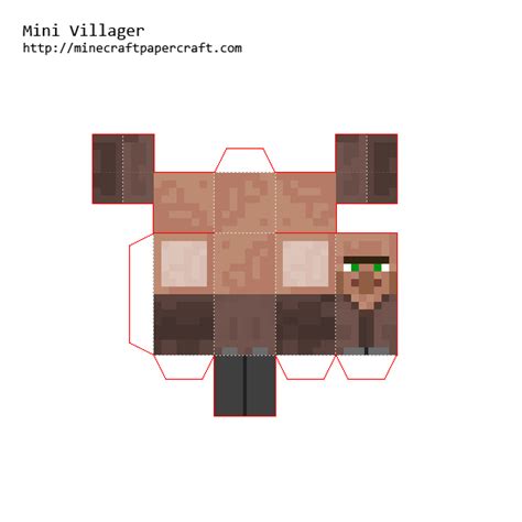 Papercraft Mini Villager Minecraft Templates Minecraft Blocks