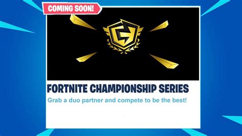 These fortnite tournament events will take place on mondays with the first one scheduled to start on january 11th and will take place every other week through season 5. NEW 'FORTNITE CHAMPIONSHIP SERIES' TOURNAMENTS COMING SOON ...