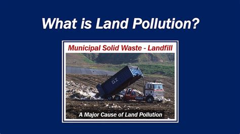 What Is Land Pollution Youtube
