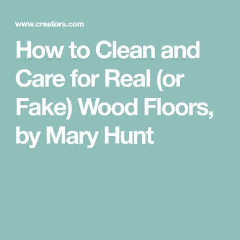 Engineered hardwood is not really fake as it's real wood after all, and so it shares the same advantages of solid wood but less of its disadvantages. How to Clean and Care for Real (or Fake) Wood Floors ...