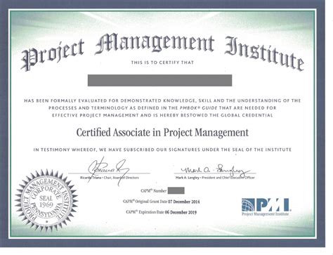 Certificate In Project Management Certificates Templates Free