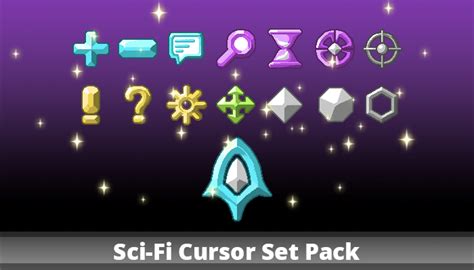 Sci Fi Cursor Set Pack Gamedev Market