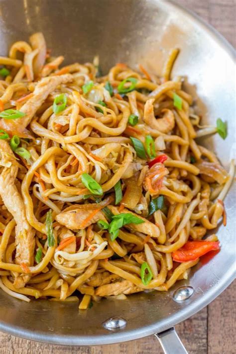 Check spelling or type a new query. Chicken Lo Mein with chewy Chinese egg noodles, bean ...