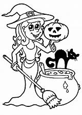 Halloween Coloring Pages Kids Children Color Print Printable Sheets Fall sketch template