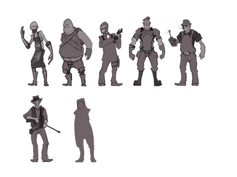 Pin By Mimi K On Silhouents Team Fortress 2 Concept Art Character
