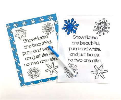 Snowflakes Poem Ms Stephanies Preschool
