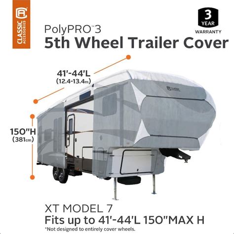 Classic Accessories Over Drive Polypro3 Deluxe 5th Wheel Cover Or Toy
