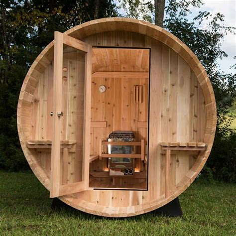 Almost Heaven Huntington 6 Person Outdoor Steam Sauna Outdoor Sauna