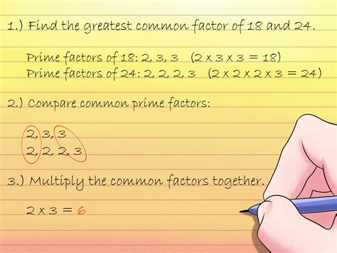 An integer or polynomial that can be exactly. How to Find the Greatest Common Factor: 6 Steps (with ...