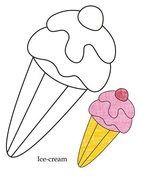 Objects Coloring Iron Boat And Ice Cream To Coloring Child Coloring