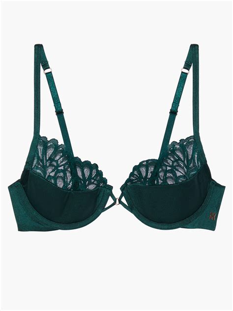 Savage Not Sorry Half Cup Bra With Lace In Green Savage X Fenty France