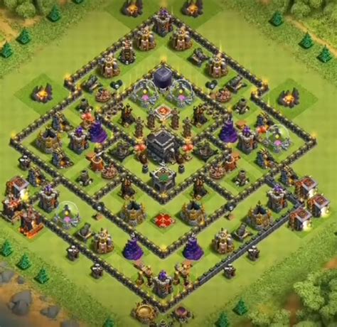 Clash Of Clans Th9 Base - 12+ Best TH9 Trophy Base 2018 (New!)