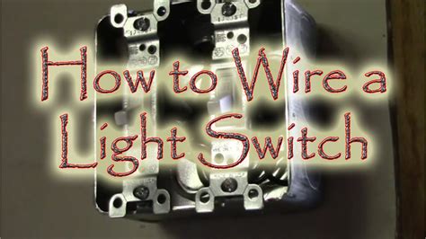 A double light switch is used to turn two separate light sources in one area on and off. How to Wire a Double Gang Box Light Swtich - YouTube