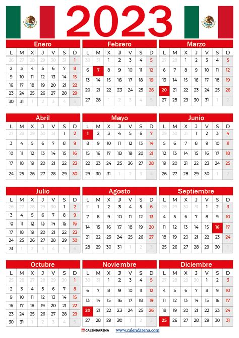 Informasi Tentang Calendario 2023 Para Imprimir M Xico Ld Michel