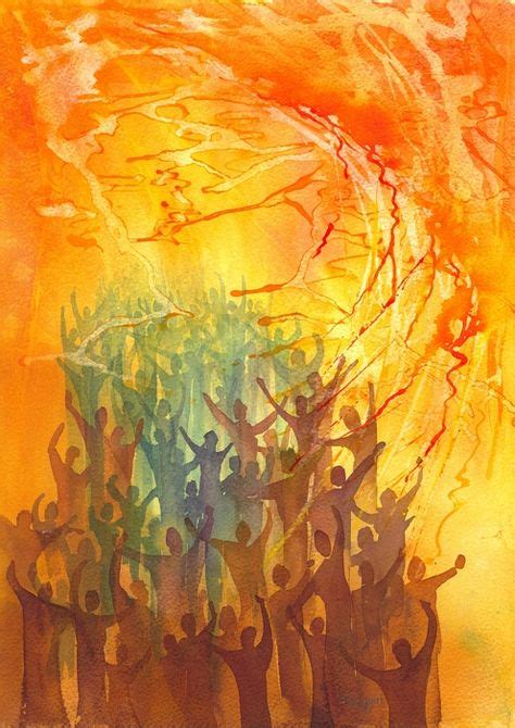 Pentecost By Ian Turbitt A Worshipper Reaching Up To God Is Filled