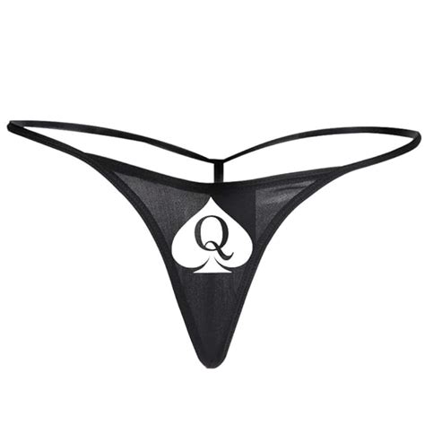 Buy Qos Blacked Queen Of Spades Hotwife Vixen Logo G String Thong Tanga Online At Desertcart Sri