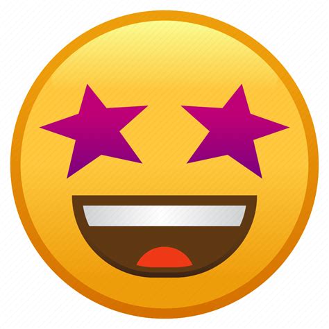 Emoji Emoticon Favorite Smiley Star Struck Icon Download On