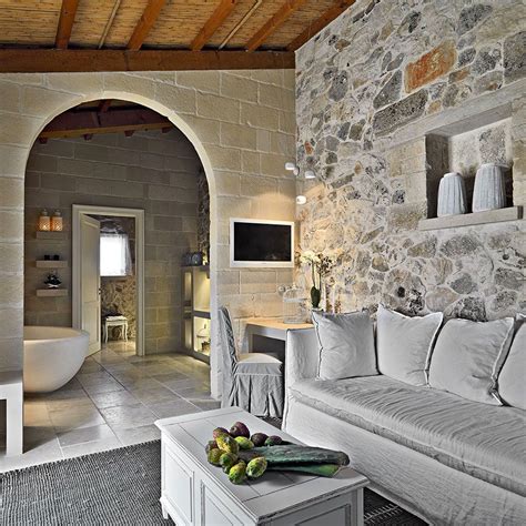 Restored Ancient Stone House Transformed Into Chic Hotel House Design