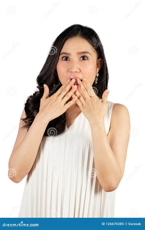 Young Woman With Shocked Face Stock Image Image Of Background