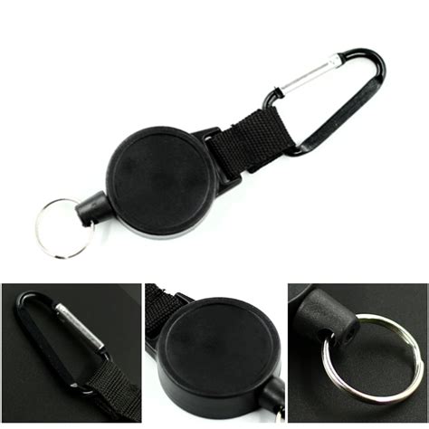 80cm Wire Rope Camping Telescopic Burglar Chain Key Holder Tactical