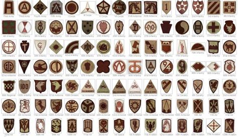 My Collection Of Desert Shoulder Sleeve Insignia Army And Usaaf Us