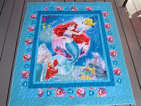 Little Mermaid Little Mermaid Quilt 47 X 56 Etsy Mermaid Quilt