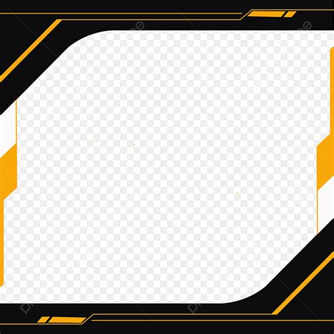 Yellow Abstract Border Png Transparent Black And Yellow Abstract