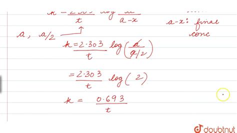How To Calculate Half Life Rate Constant Haiper