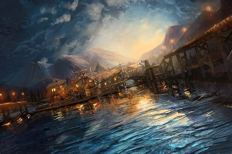 Village Lake By Chateaugrief On Deviantart