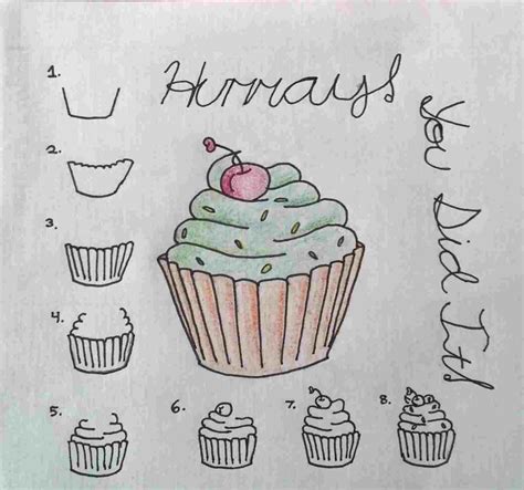 Cupcake Drawing Easy At Explore Collection Of