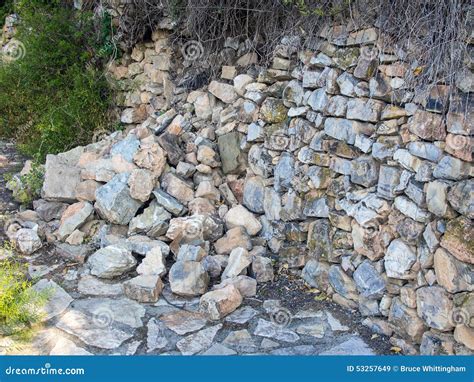 Collapsed Stone Wall Stock Image Image Of Stone Disused