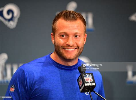 head coach sean mcvay of the los angeles rams answers a question news photo getty images