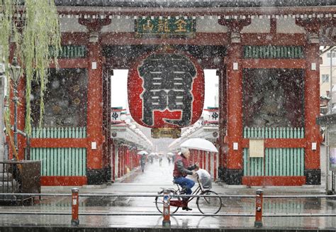 Tokyo Records Its First November Snowfall Since 1962