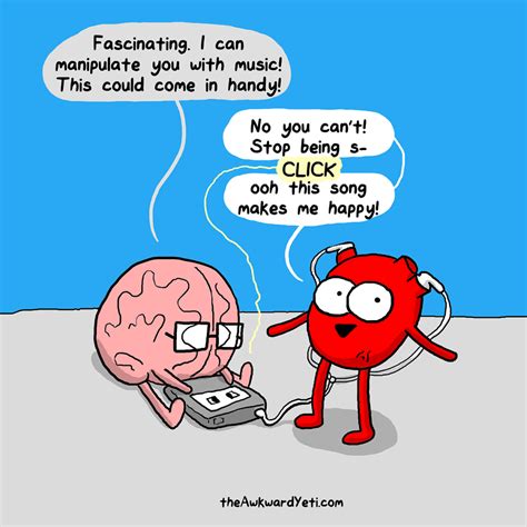 hearts jam awkward yeti heart and brain comic heart vs brain