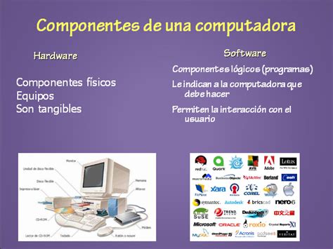 Triazs Clasificacion De Los Componentes De La Computadora En Hardware