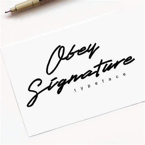 Obey Signature Font