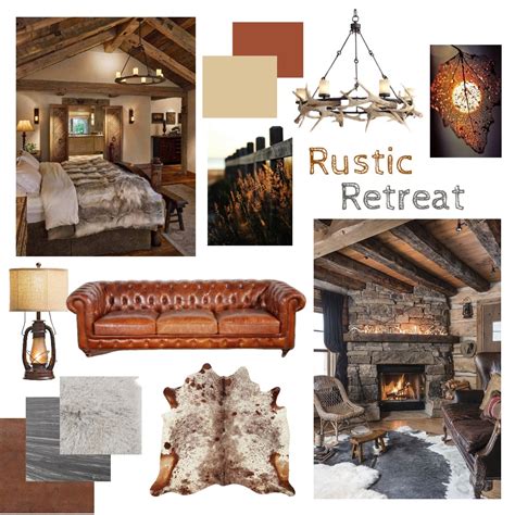 Rustic Retreat Moodboard Interior Design Mood Board By Jpfantin Style