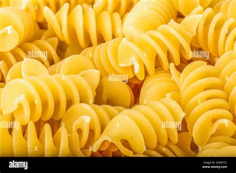 Spiral Pasta Close Up Stock Photo Alamy