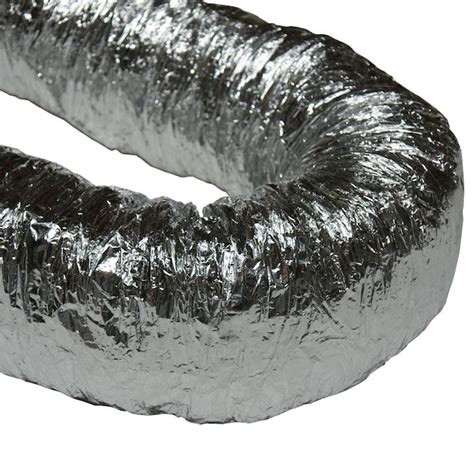 Rubber Cal Hvac Insulated Flex Ducting 8 In X 300 In Insulated Aluminum