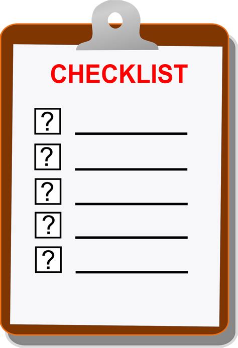 Checkliste Clip Board Leere Zu Kostenlose Vektorgrafik Auf Pixabay