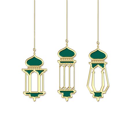 녹색과 황금 이슬람 럭셔리 랜턴 벡터 이미지 이슬람의 칸델라 라마단 Png 일러스트 및 Psd 이미지 무료 다운로드