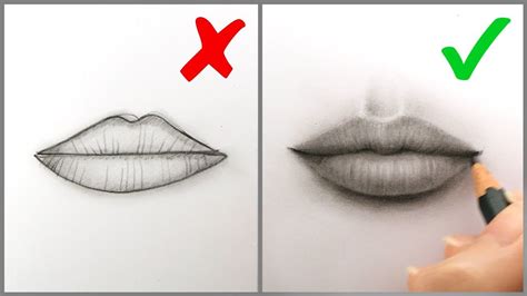 Donts And Dos How To Draw Realistic Lips Mouth Easy Step By Step