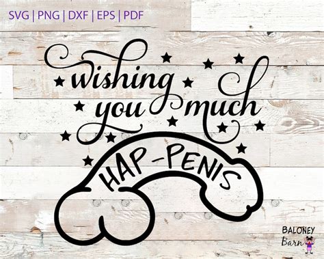 Wishing You Much Hap Penis Svg Funny Penis Wedding Card Etsy Australia