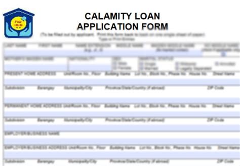 Pag Ibig Calamity Loan Application Form Download