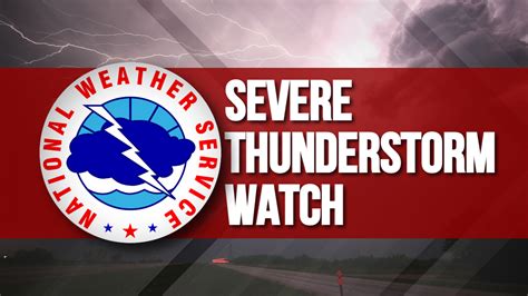 Severe Thunderstorm Watch Issued For North Alabamageorgia Friday July